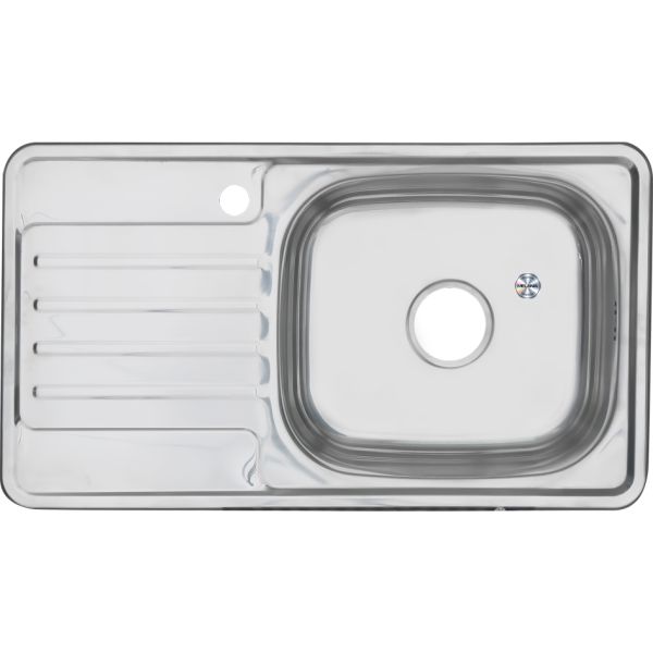 Мойка 7642 U Melana 0,6/160 хром с сифоном (221 t *10)